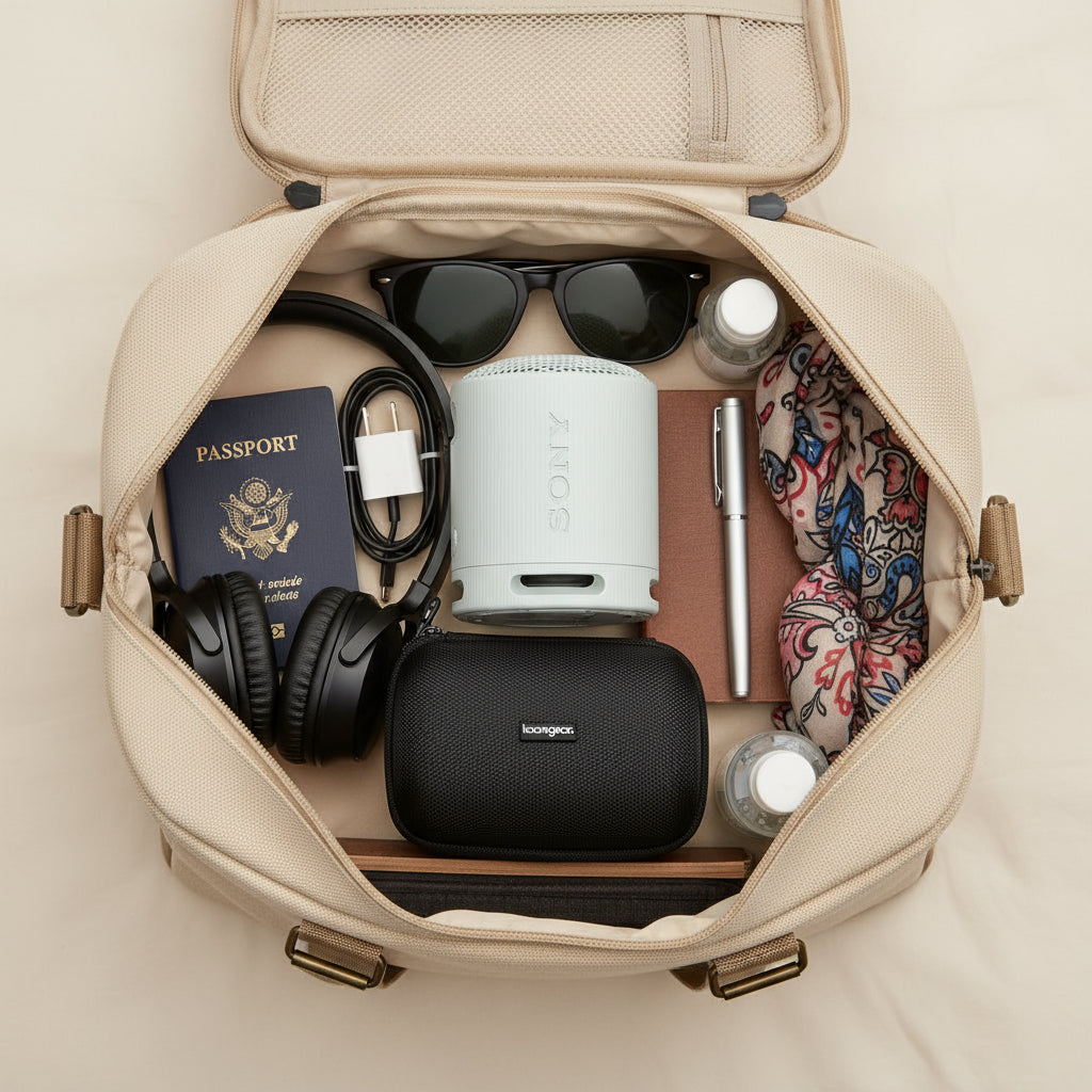 Sony Wireless Bluetooth Portable Travel Speaker & Case