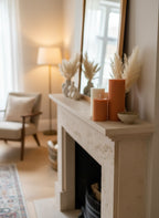 Minimalist Ribbed Pillar Candles